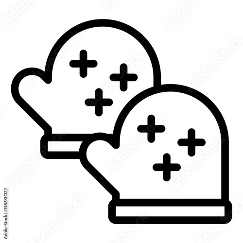 Oven mitts Icon
