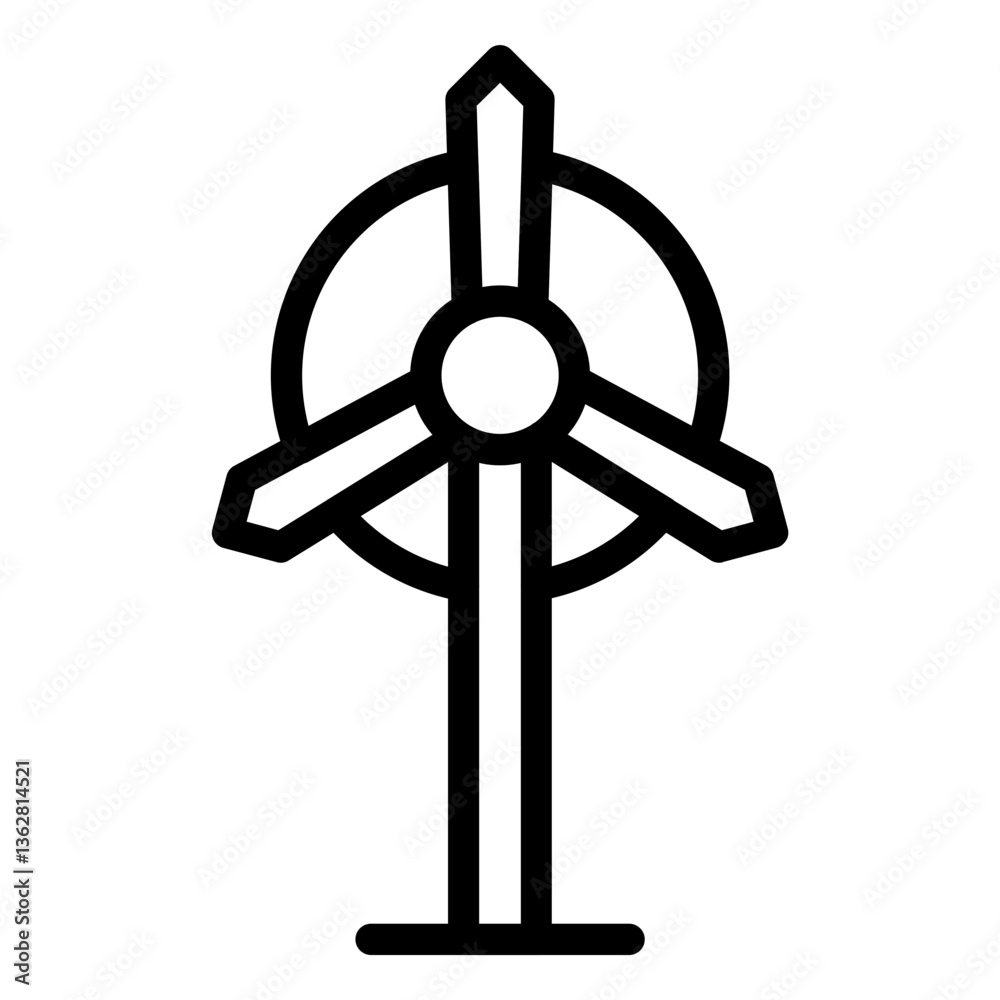 Obraz premium Wind Turbine Icon