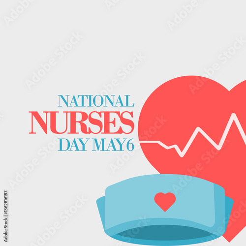 Vector graphic of National Nurses Day ideal for National Nurses Day celebration.
