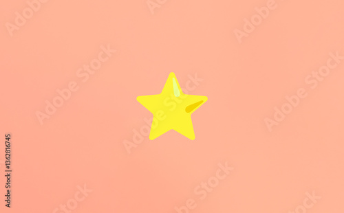 Star Emoji. Brilliance, Excellence, Wishful Thinking Concept Image.