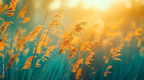 The concept of change and impermanence is symbolized by the movement of wild grasses swaying in the wind