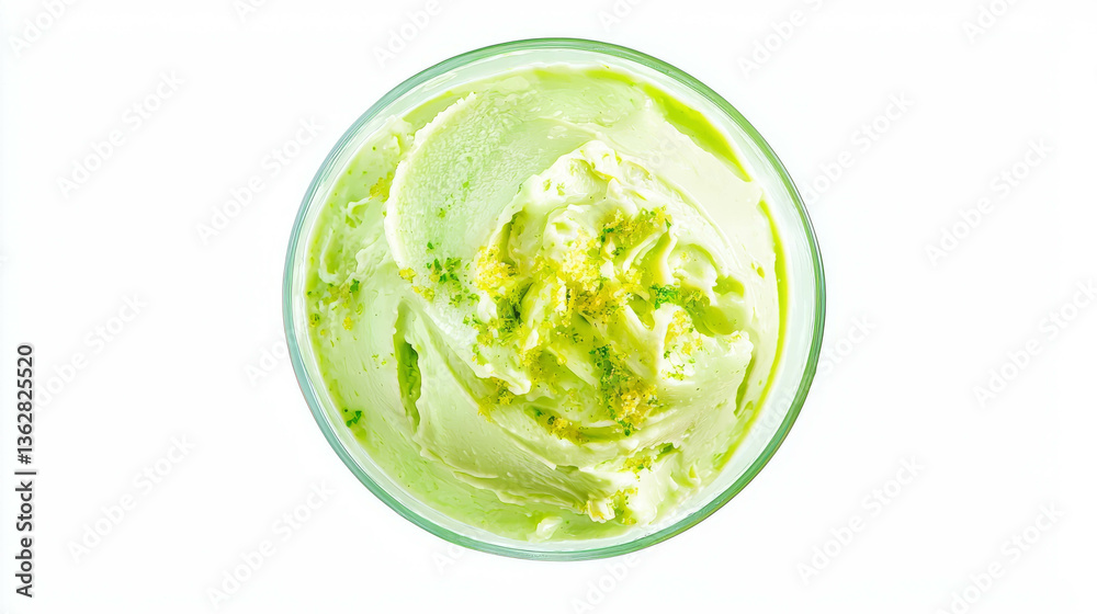 Delicious lime and avocado mousse dessert for culinary inspiration Delicious lime and avocado mousse dessert for culinary inspiration
