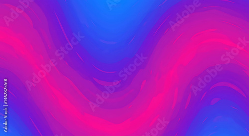 Abstract waves of blue purple and pink color gradient