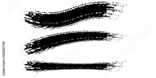 Tire tread marks, wheel textures, tire marks - car racing, motocross, drift, rally, off-road and others. Vector black isolated texture in grunge style with splashes