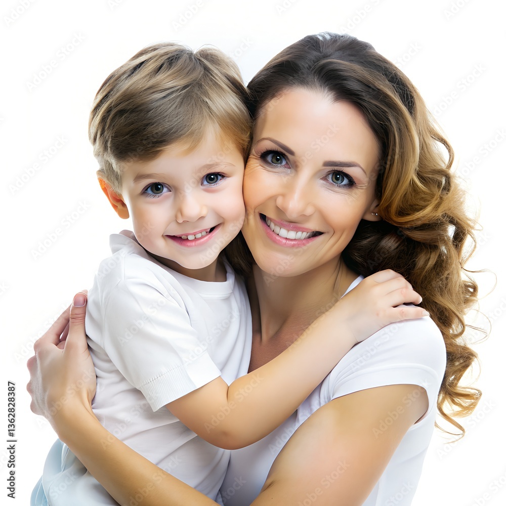Happy mother and daughter portrait enjoying togetherness Happy mother and daughter portrait enjoying togetherness