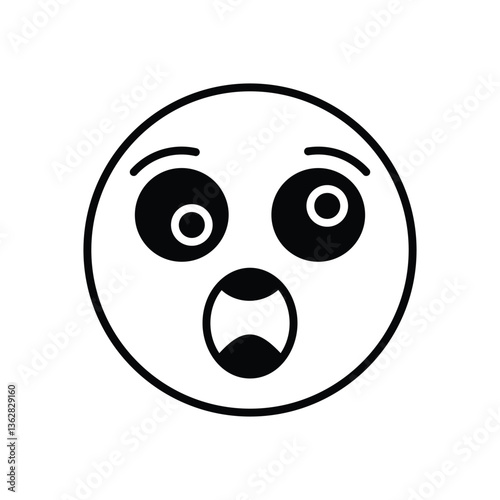 shocked Vector icon