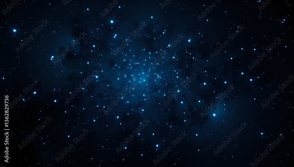an image of a deep space blue sky at night