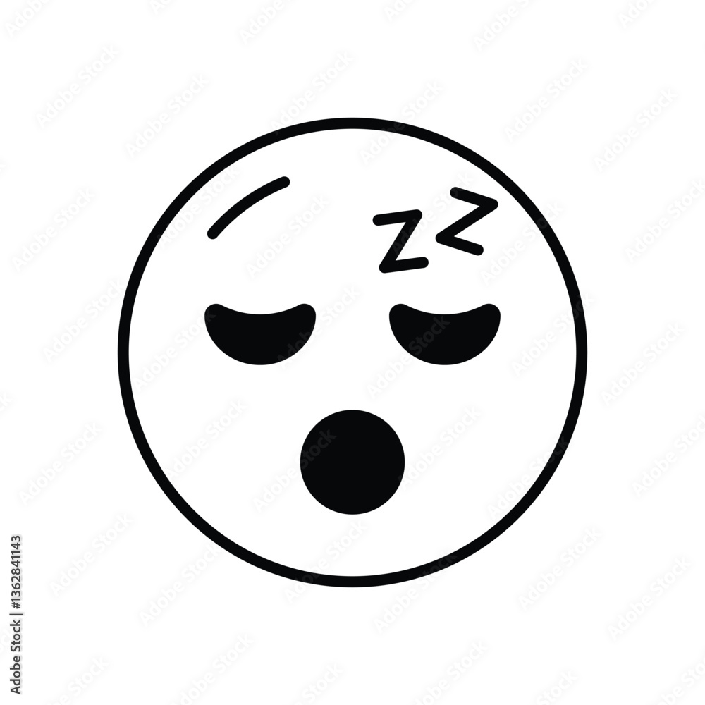 Obraz premium Sleeping Vector icon
