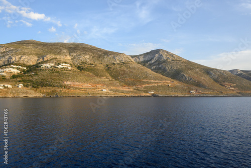 Obraz na płótnie The northern side of Amorgos island. Aegiali village. Cyclades, Greece w salonie