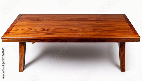 Elegant Wooden Coffee Table with Minimalist Design and Smooth Finish