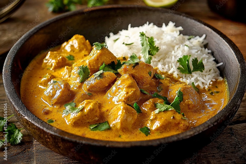 Elevate Your Dinner with Creamy Chicken Curry and Basmati Rice Elevate Your Dinner with Creamy Chicken Curry and Basmati Rice