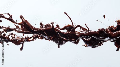 Molten chocolate splashes photo
