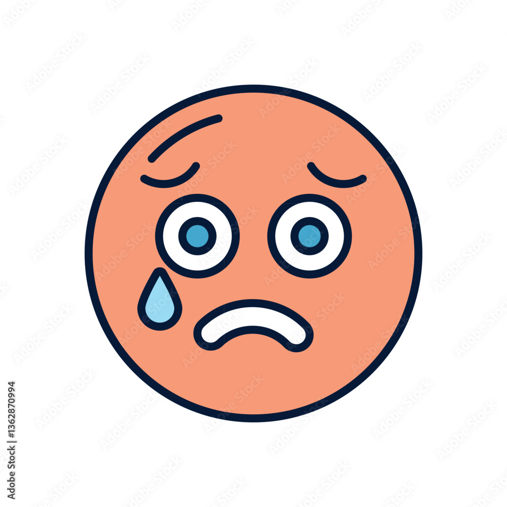 Fototapeta premium Disappointing Vector icon