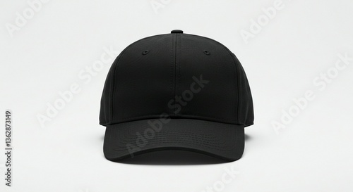 black baseball hat with white clean background