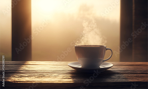 cup of coffee with smoke