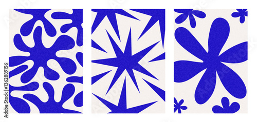 Groovy abstract modern design cover set