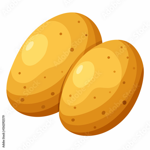 vector illustration of a  potato