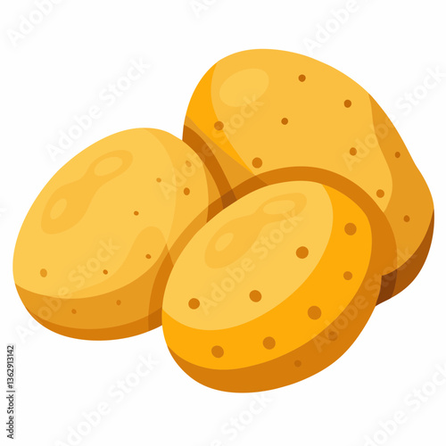 vector illustration of a  potato