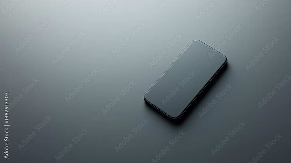 Modern smartphone on a dark surface Modern smartphone on a dark surface