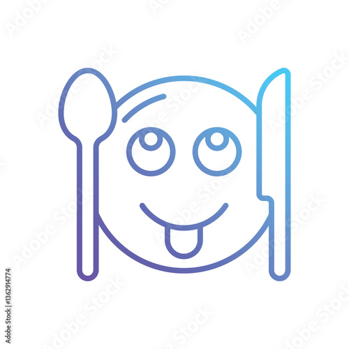 hungry Vector icon