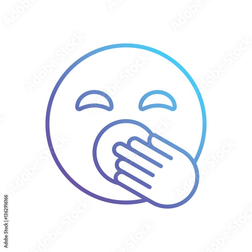 yawning Vector icon