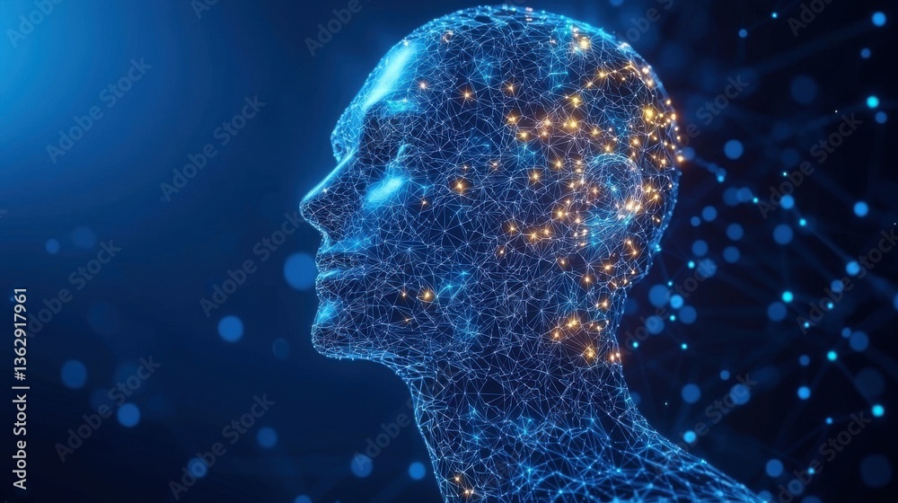 Futuristic Representation of AI Model Highlighting Language and Adaptability in a Digital Landscape Futuristic Representation of AI Model Highlighting Language and Adaptability in a Digital Landscape