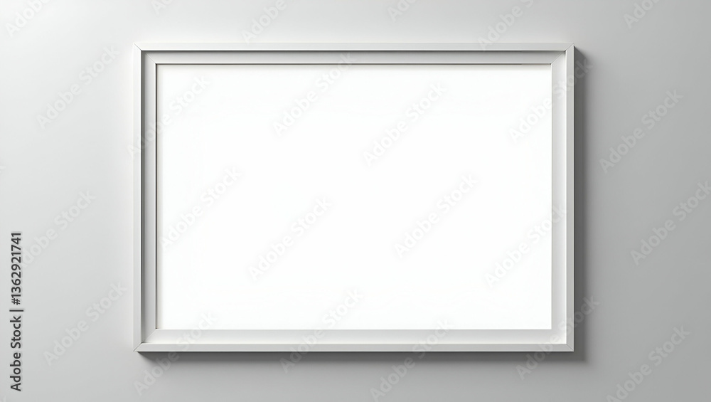 Flat White Poster Mockup for Print Design Presentation: Showcase Your Logo and Text on a Promotional Banner with Clipping Path - Simple and Cute Vector Illustration for Smart Business Tone Flat White Poster Mockup for Print Design Presentation: Showcase Your Logo and Text on a Promotional Banner with Clipping Path - Simple and Cute Vector Illustration for Smart Business Tone