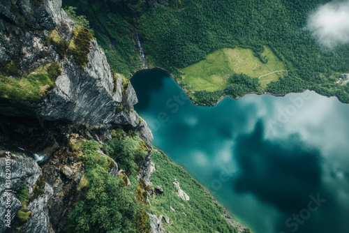 Wallpaper Mural A view of a river running through a canyon surrounded by trees Torontodigital.ca