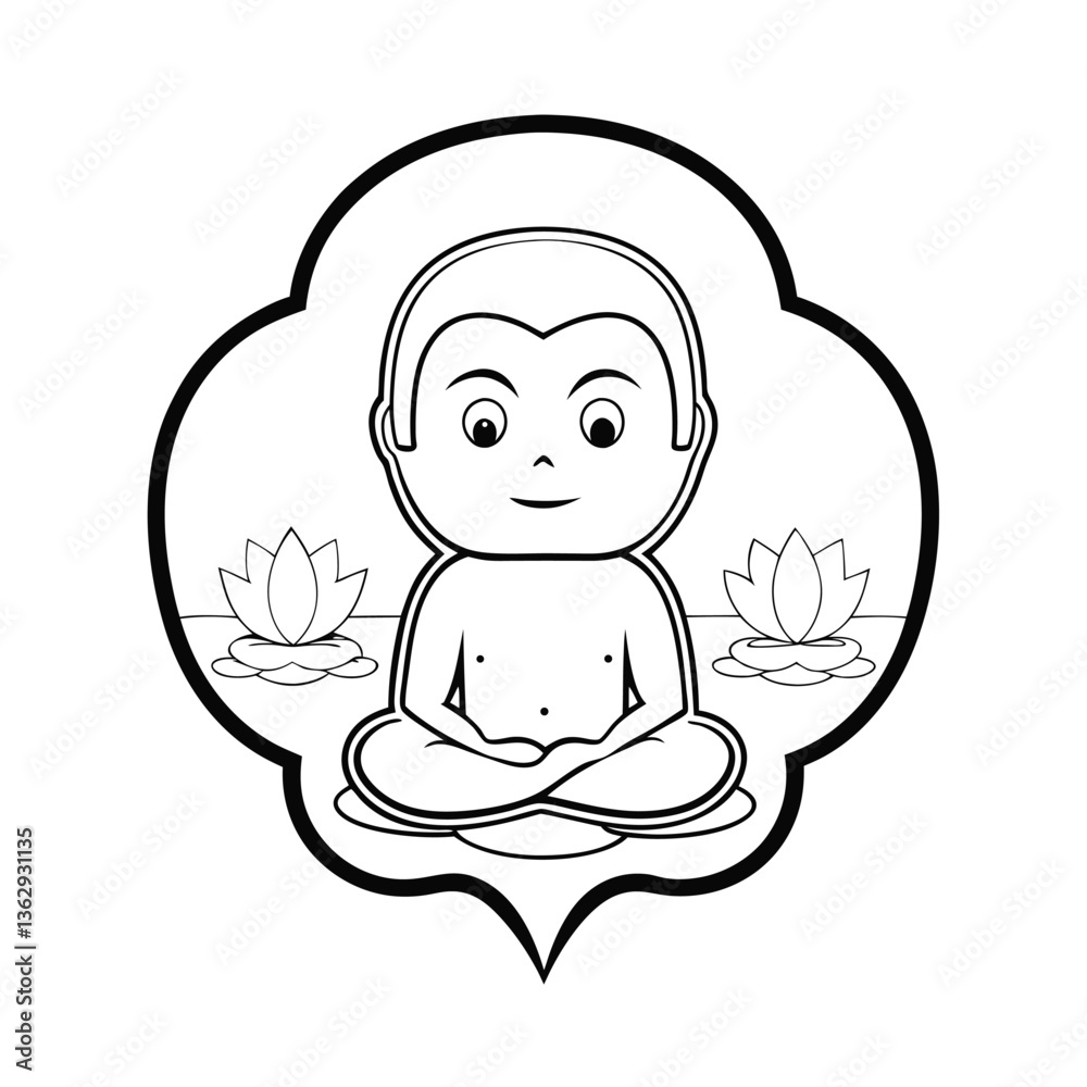 baby boy with a flower coloring book baby boy with a flower coloring book