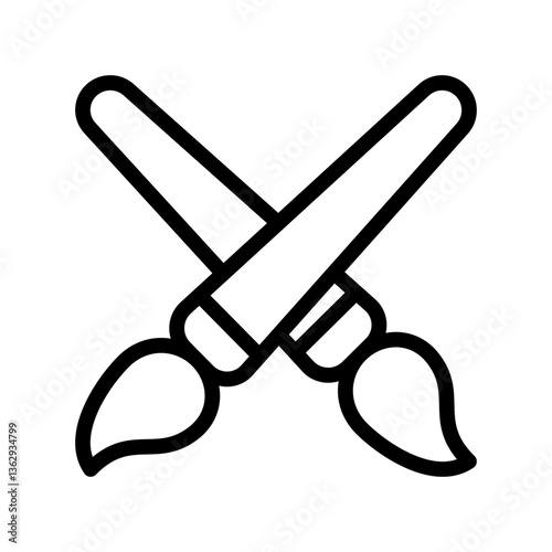 Paintbrush icon template SVG