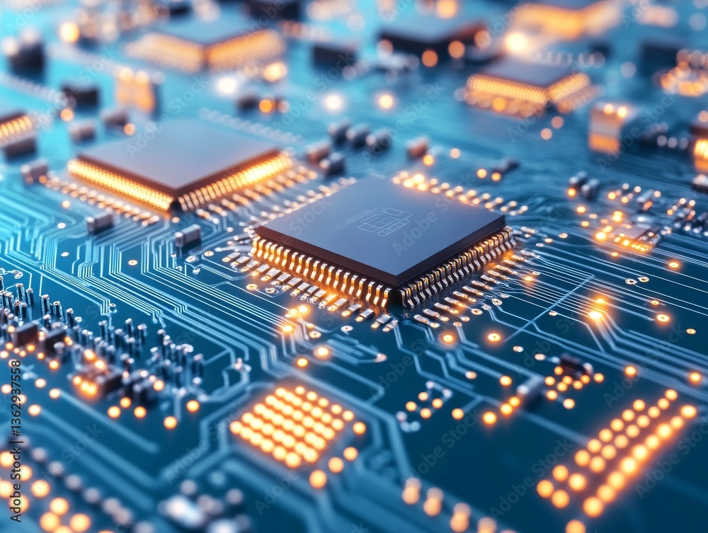 A high-tech industrial setting. Generative AI A high-tech industrial setting. Generative AI