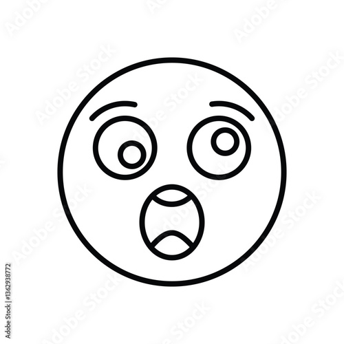 shocked Vector icon