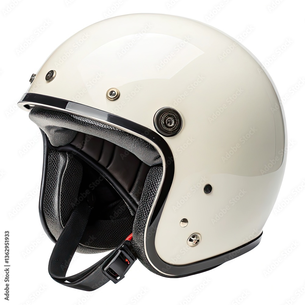 Fototapeta premium motorcycle helmet isolated on white