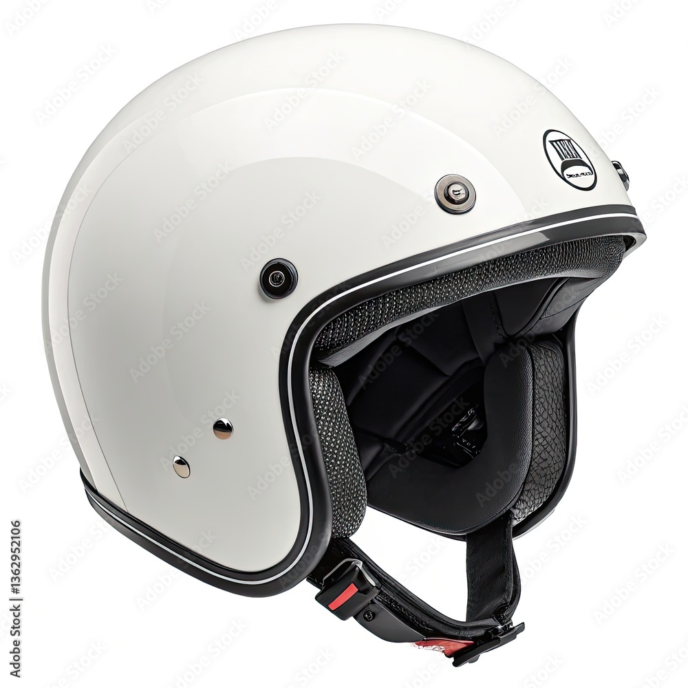 Fototapeta premium motorcycle helmet isolated on white