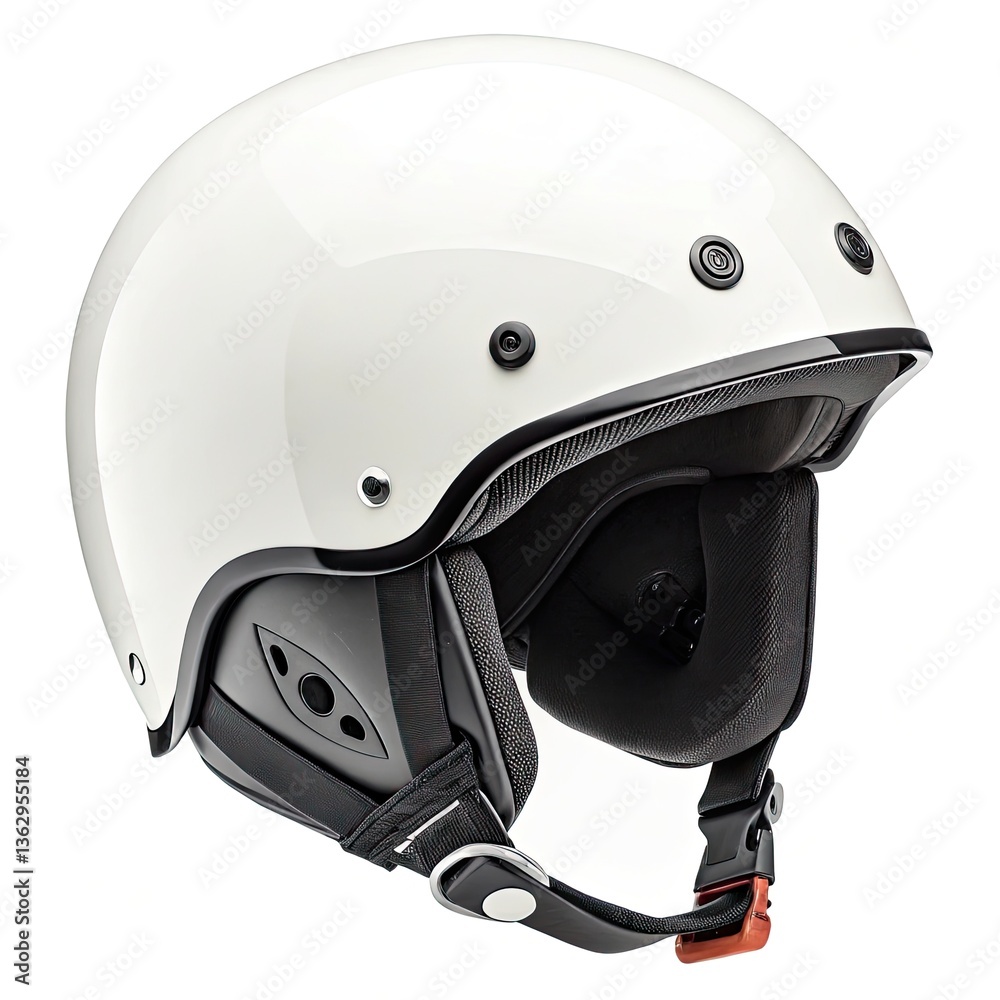 Fototapeta premium motorcycle helmet isolated on white