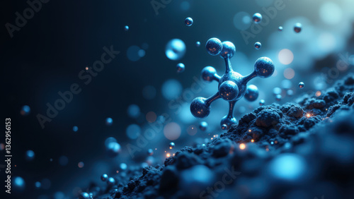 Magnesium Glycinate, glowing, crystalline structure, science, nutrition, supplements