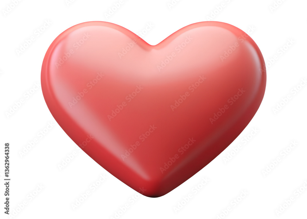 Fototapeta premium red heart 3d