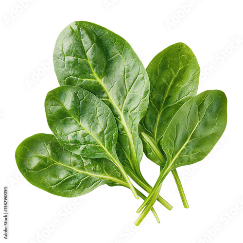 Fresh Spinach Leaves Closeup.