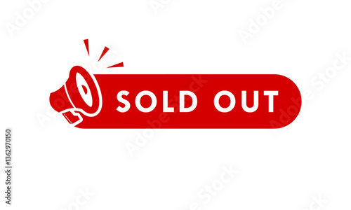 Obraz na płótnie Sold out design template illustration w salonie
