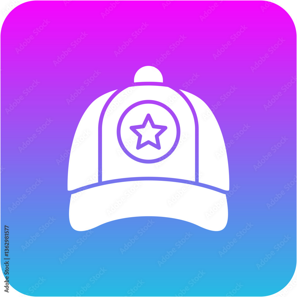 Fototapeta premium Captain cap Icon