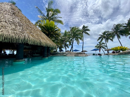 Obraz na płótnie Tropical oool w salonie