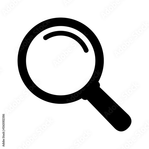 Magnifying glass icon, magnifer icon, loupe icon.