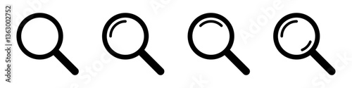Wallpaper Mural Magnifying glass icon, magnifier icon. Loupe icons set. Torontodigital.ca