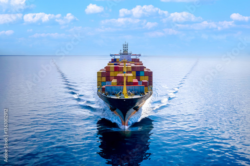 Global business import export logistic freight shipping transportation international
