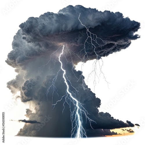 storm over the sea