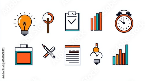 Innovative business strategies office environment graphic design creative workspace aesthetic visuals idea generation techniques