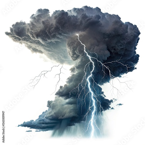 storm over the sea