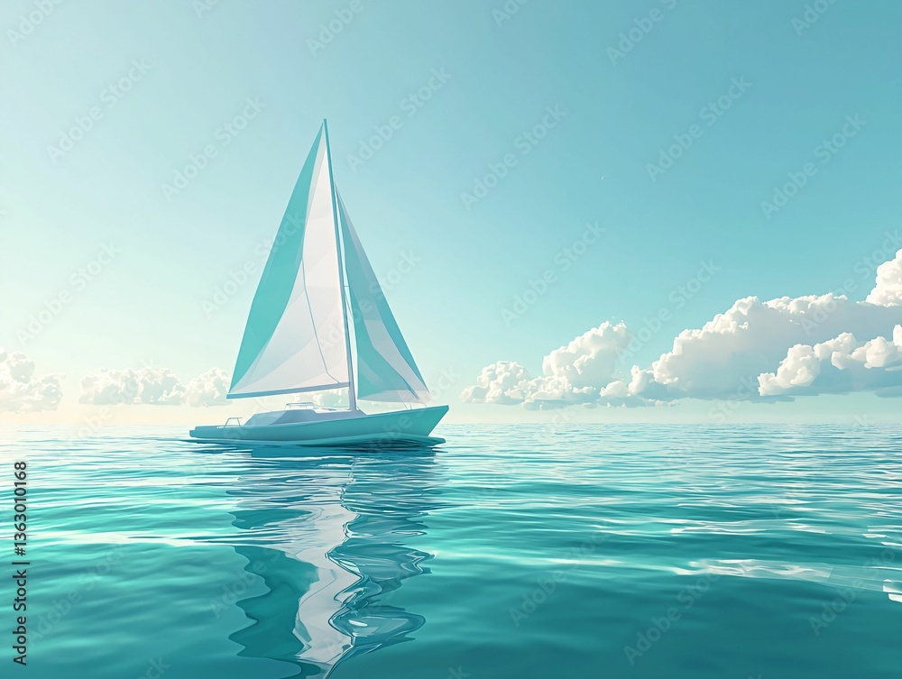 Fototapeta premium Sailing Serenity