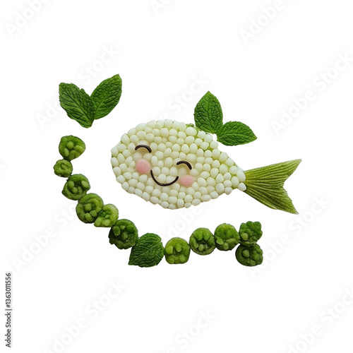 Happy Little Fish Made of Food - Creative Food Art