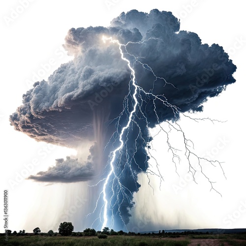 storm over the sea